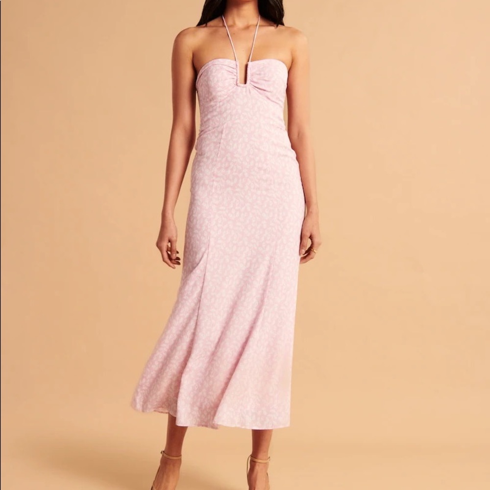 Abercrombie & Fitch Pink Strapless Dress